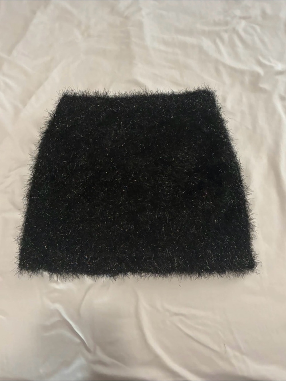 Forever 21 Black Faux-Fur Mini Skirt